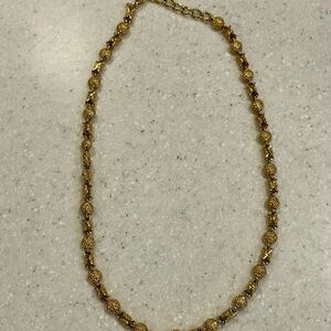 Premier Designs Gold Textured Necklace